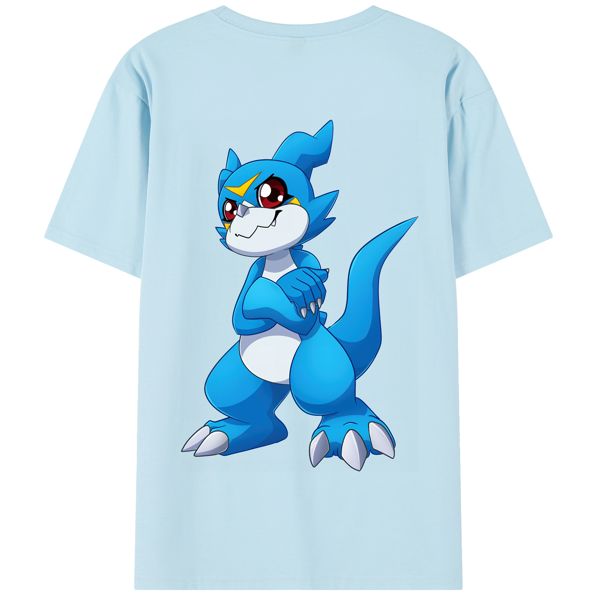 （画像用） Digimon デジタルモンスター/デジモン 綿100％半袖Tシャツ（背面プリント）